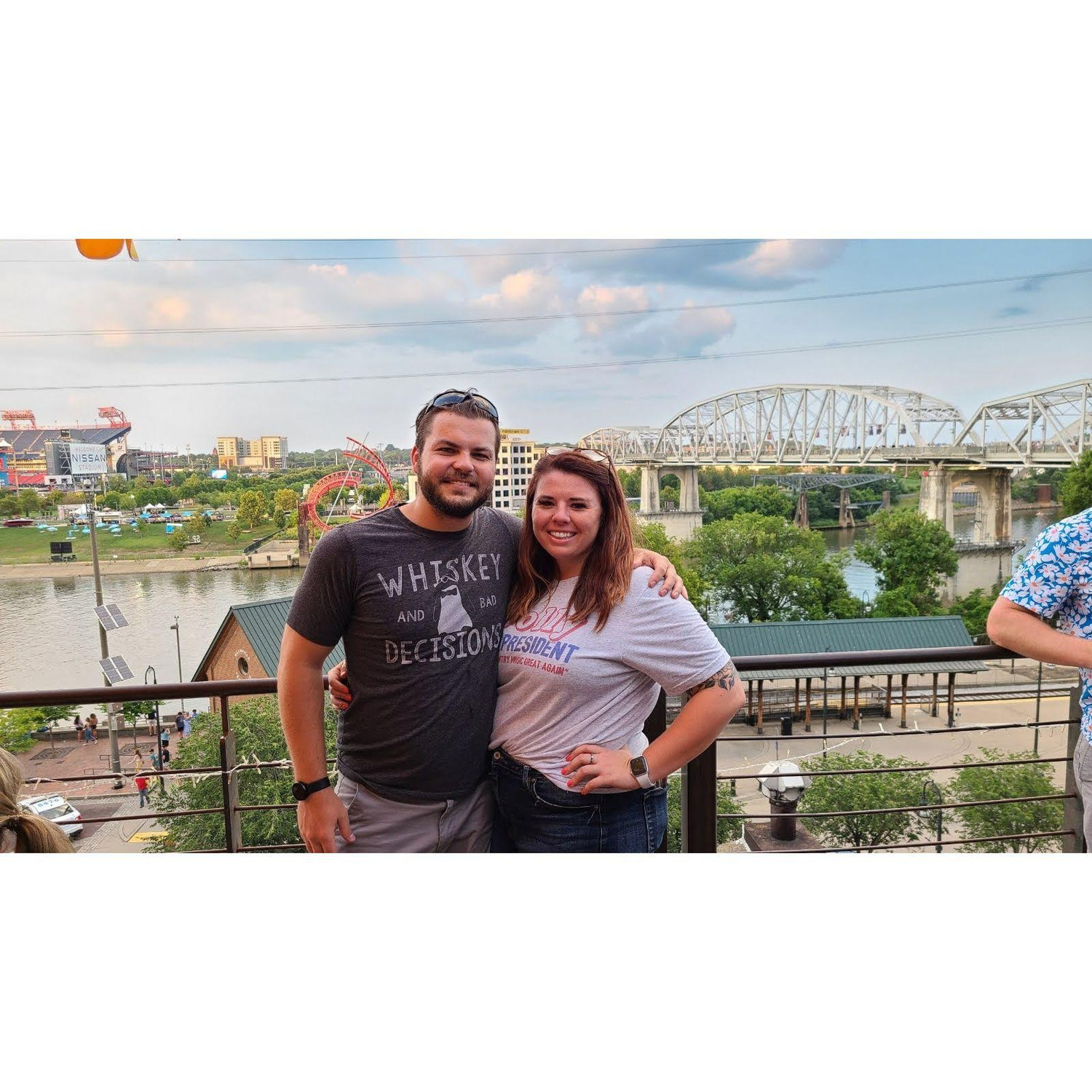 Our first trip together visiting Nashville for the inaugural Music City Grand Prix.