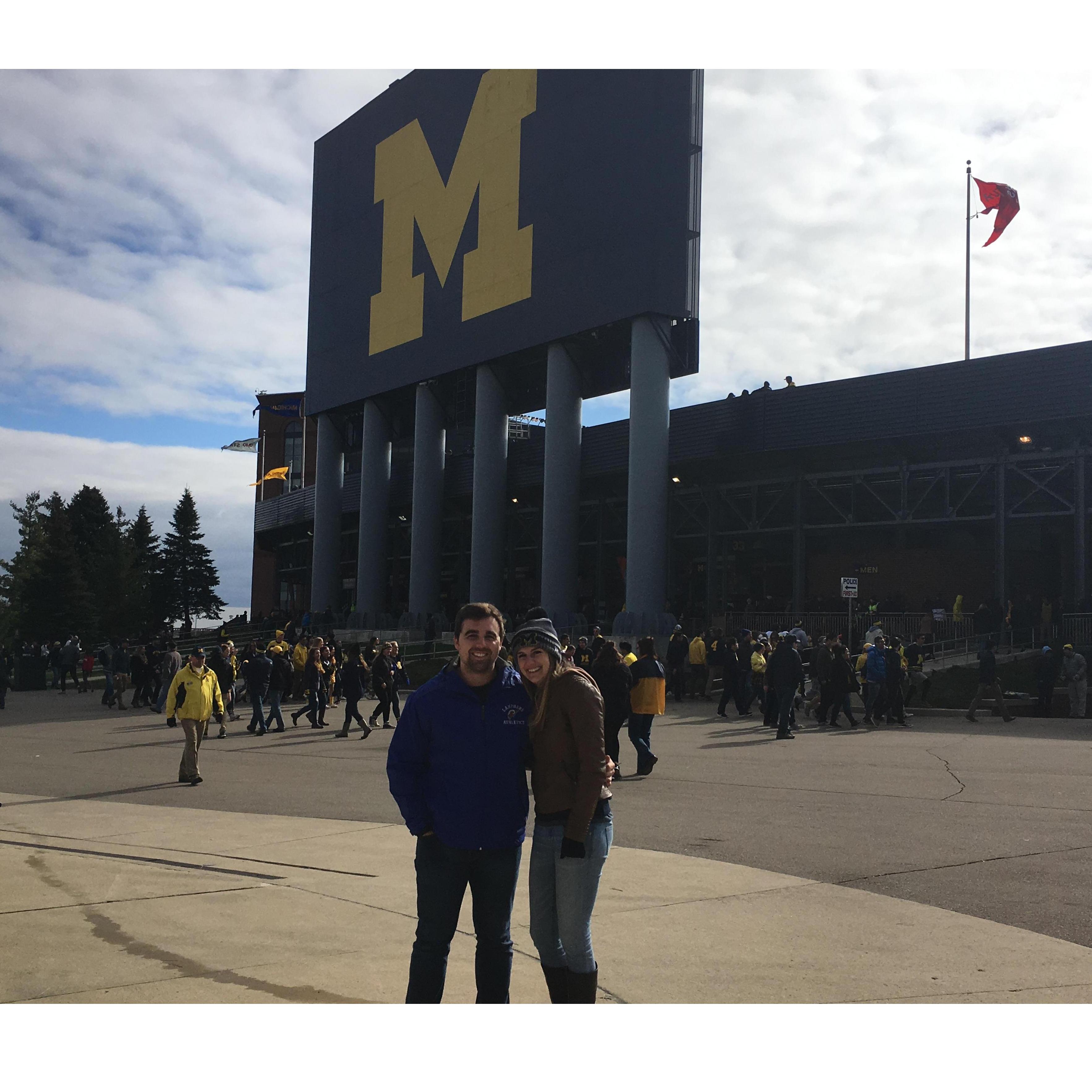 Our First Michigan Football Game, '17
