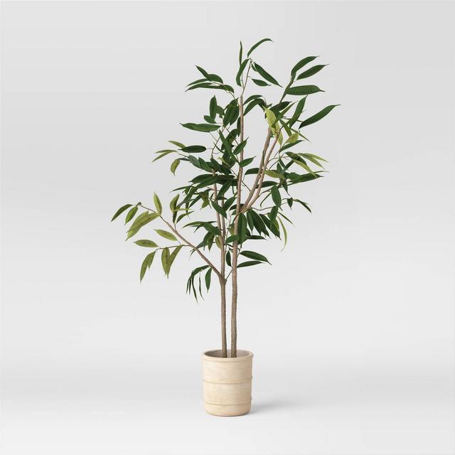 76.5x 30 Artificial Olive Tree In Ceramic Pot - Threshold™ Designed With  Studio Mcgee : Target