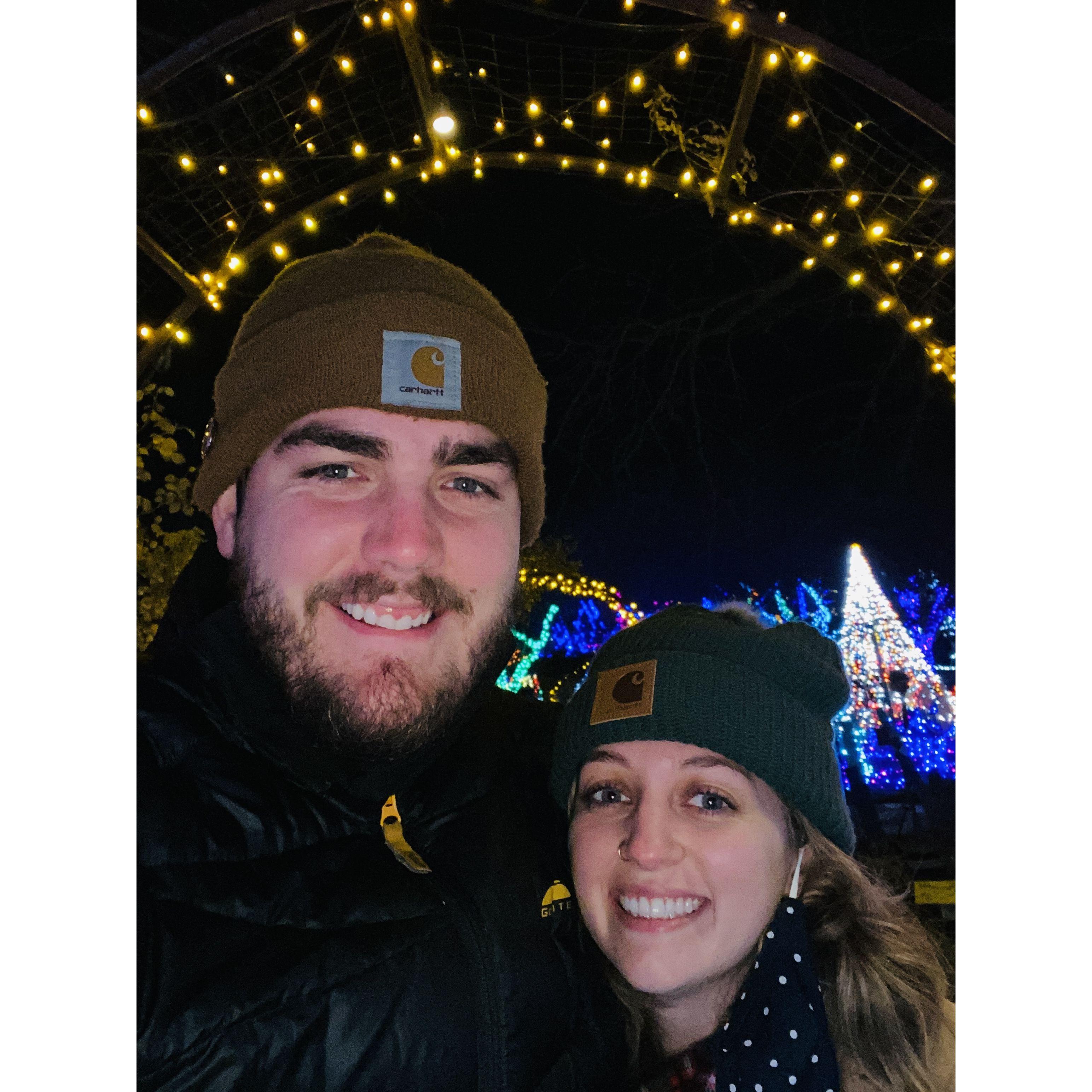 At Winter Garden Aglow at the Botanical Gardens