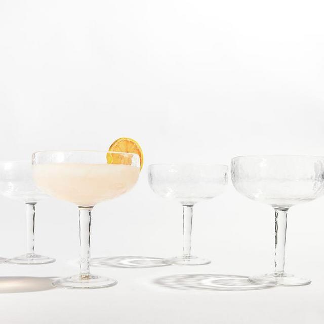 Hammered Outdoor Margarita Glasses, Set of 4