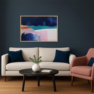 Blue Current No. 1 Print Framed Canvas Wall Art