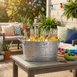 Tablecraft, Galvanized Steel Beverage Tub | Zola