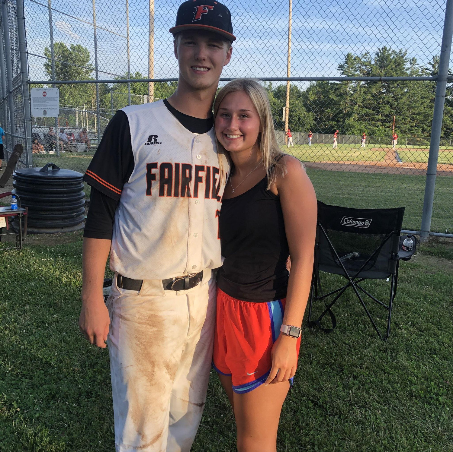 Senior Night for Elan during baseball season.