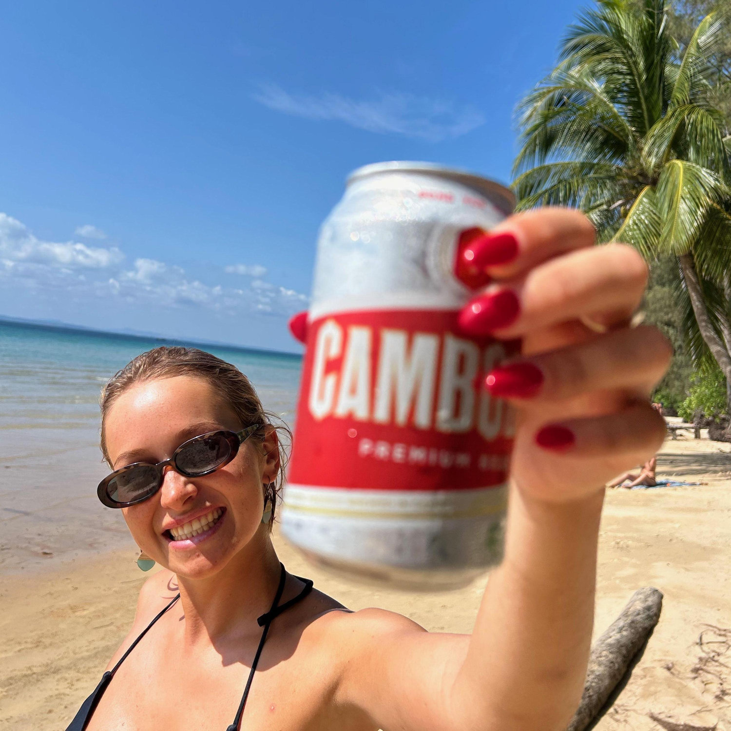 The famous Cambodia Beer! You'll get used to ordering these.