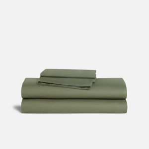 Classic Percale Core Sheet Set - Fresh Moss (King Size)