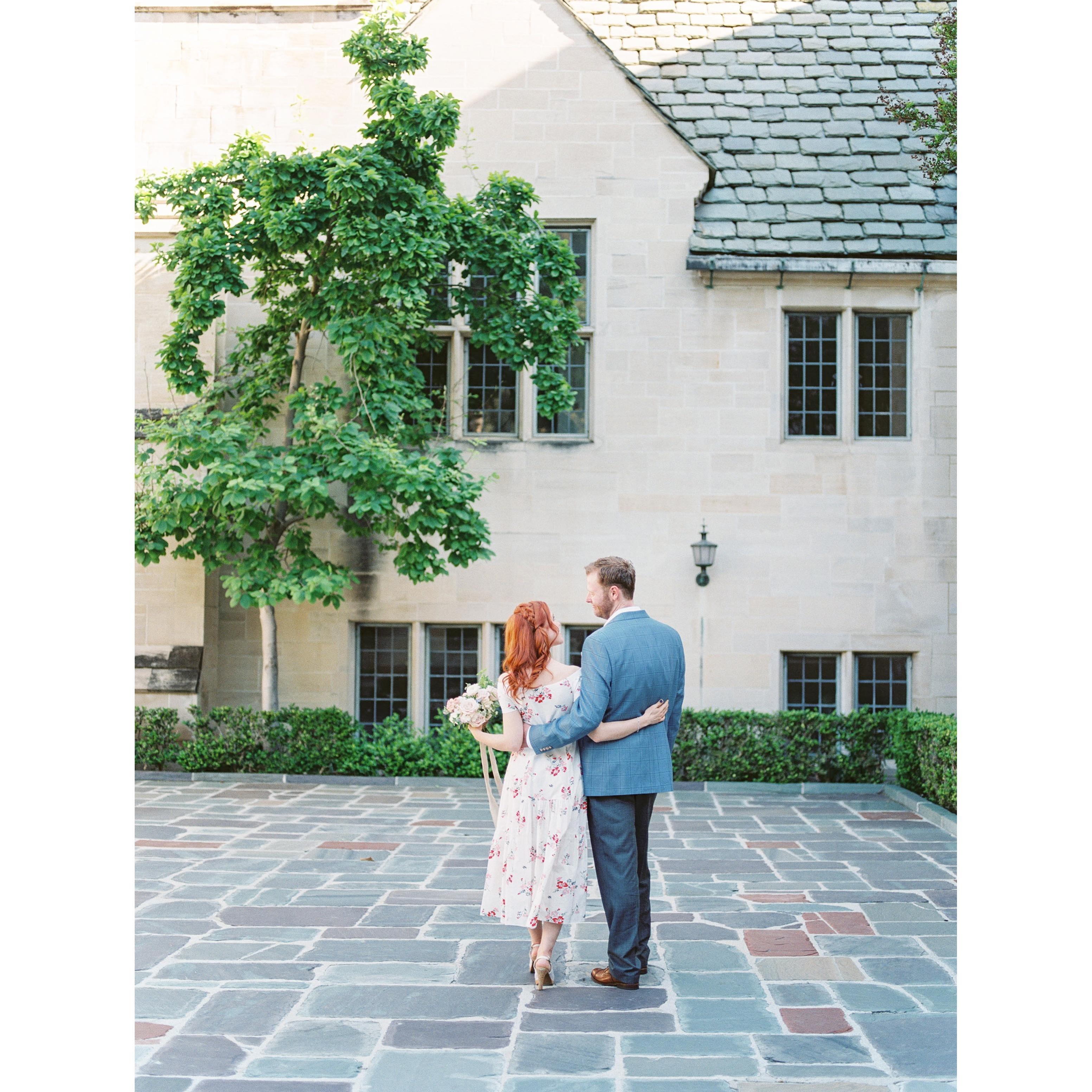 Taken at Greystone Mansion during our engagement photo shoot.