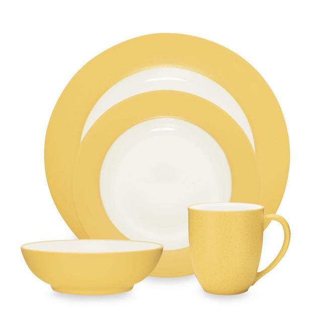 Noritake® Colorwave Rim 4-Piece Place Setting in Mustard