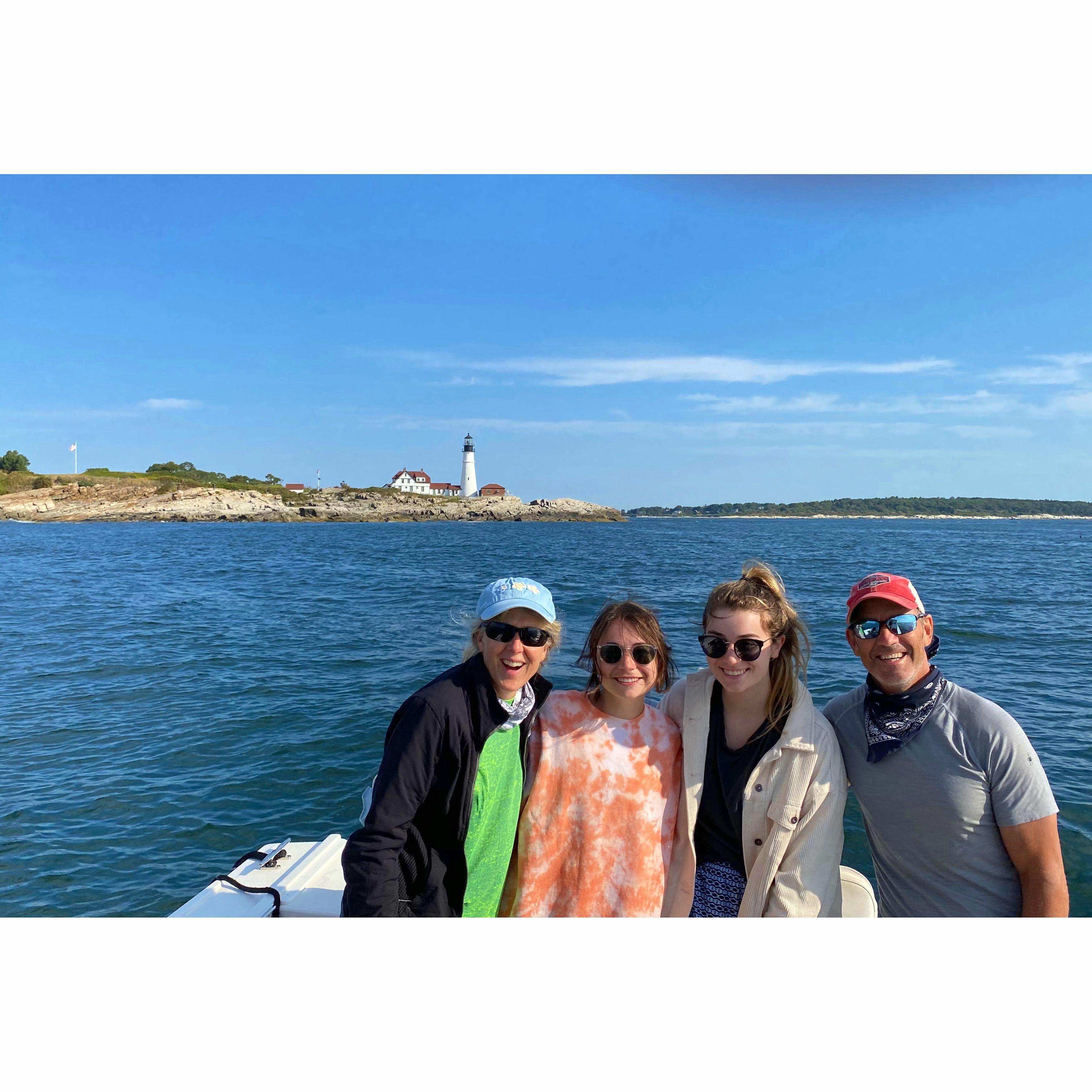 Boating with Savannah and Haley.