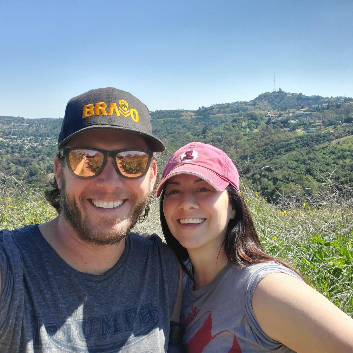 On our first hike in Los Angeles