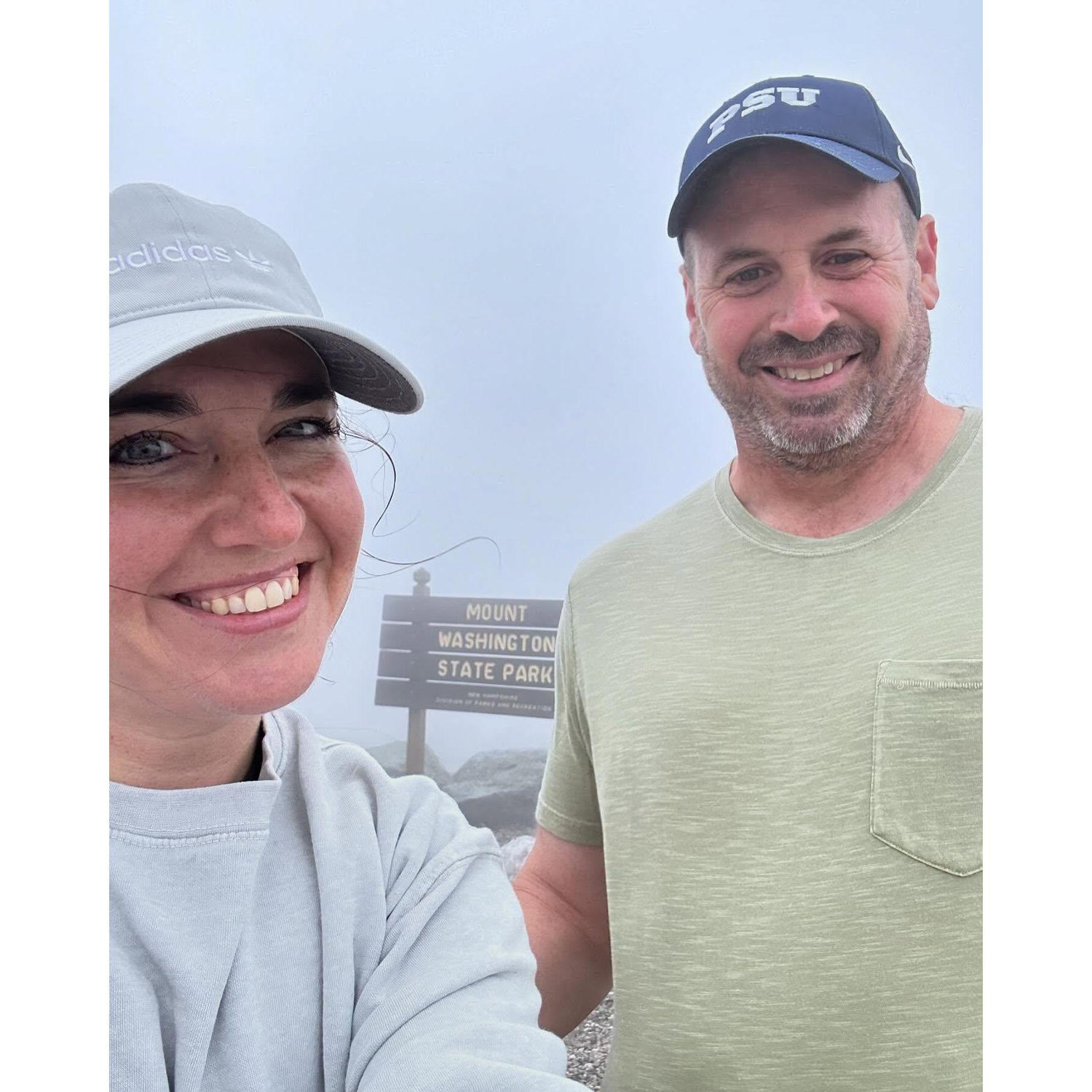 At the top of Mt. Washington!