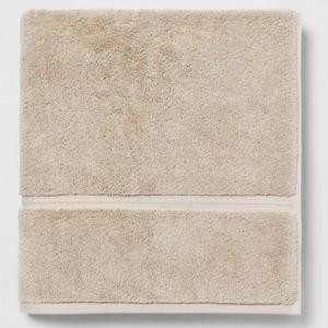 Spa Plush Oversized Bath Towel Almond - Threshold™: Heavyweight Cotton, Terry, Machine Washable