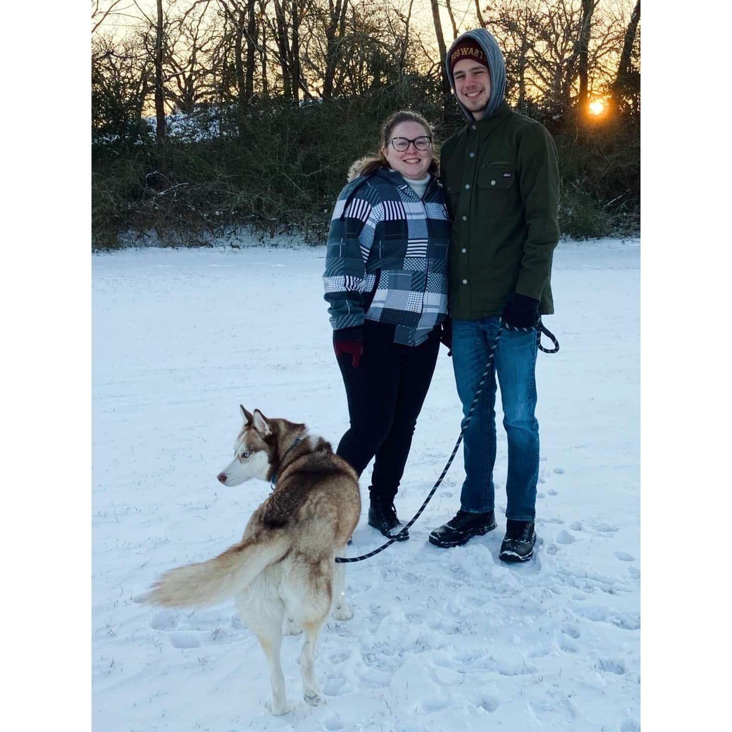 First Texas Snow 2021