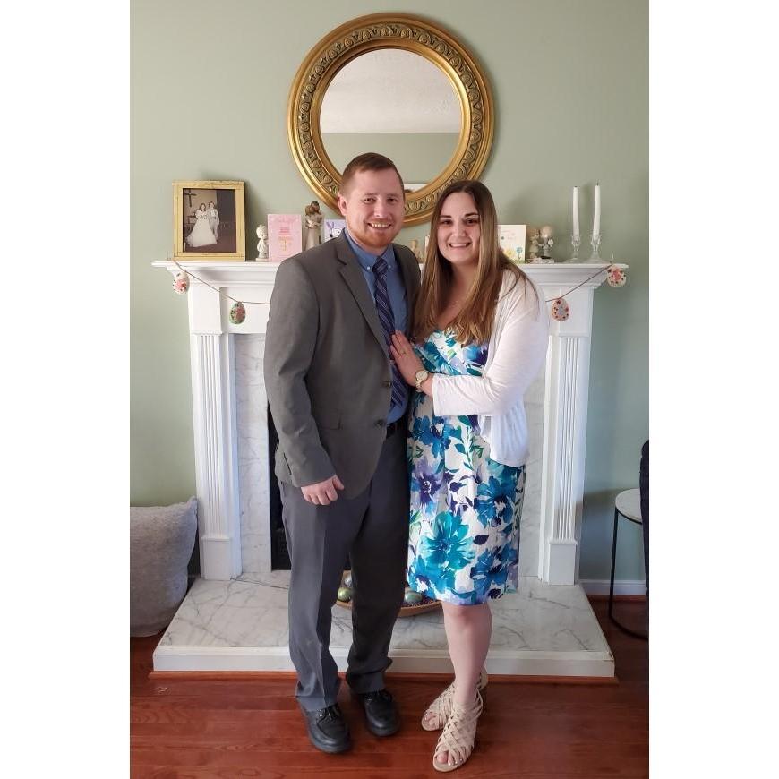 All dressed up for the church Easter service.