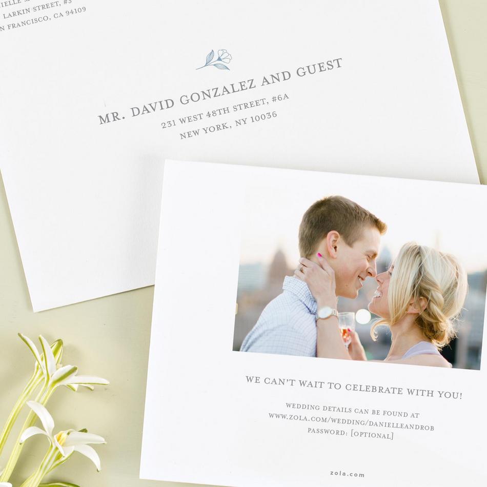 Zola Save The Dates Kalispell Frame