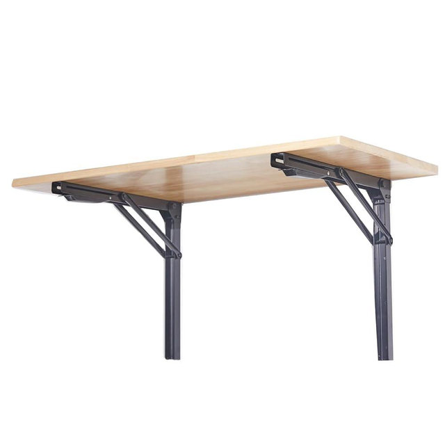 Ultrawall 48" Wall Mounted Workbench, Heavy Duty Adjustable Folding Table, Collapsible Desk for Workshop, Garage, Office, Home, Holds Up to 550 lb