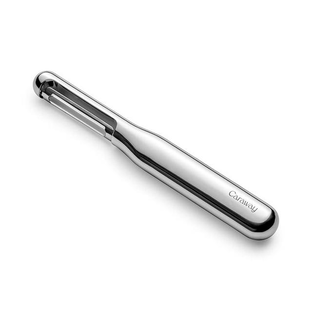 Caraway Vegetable Peeler - Non Toxic Stainless Steel - Essential Kitchen Tool - Ergonomic Handle