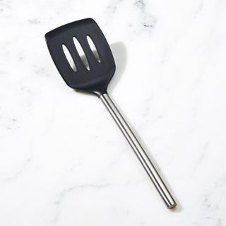 Black Silicone Slotted Turner