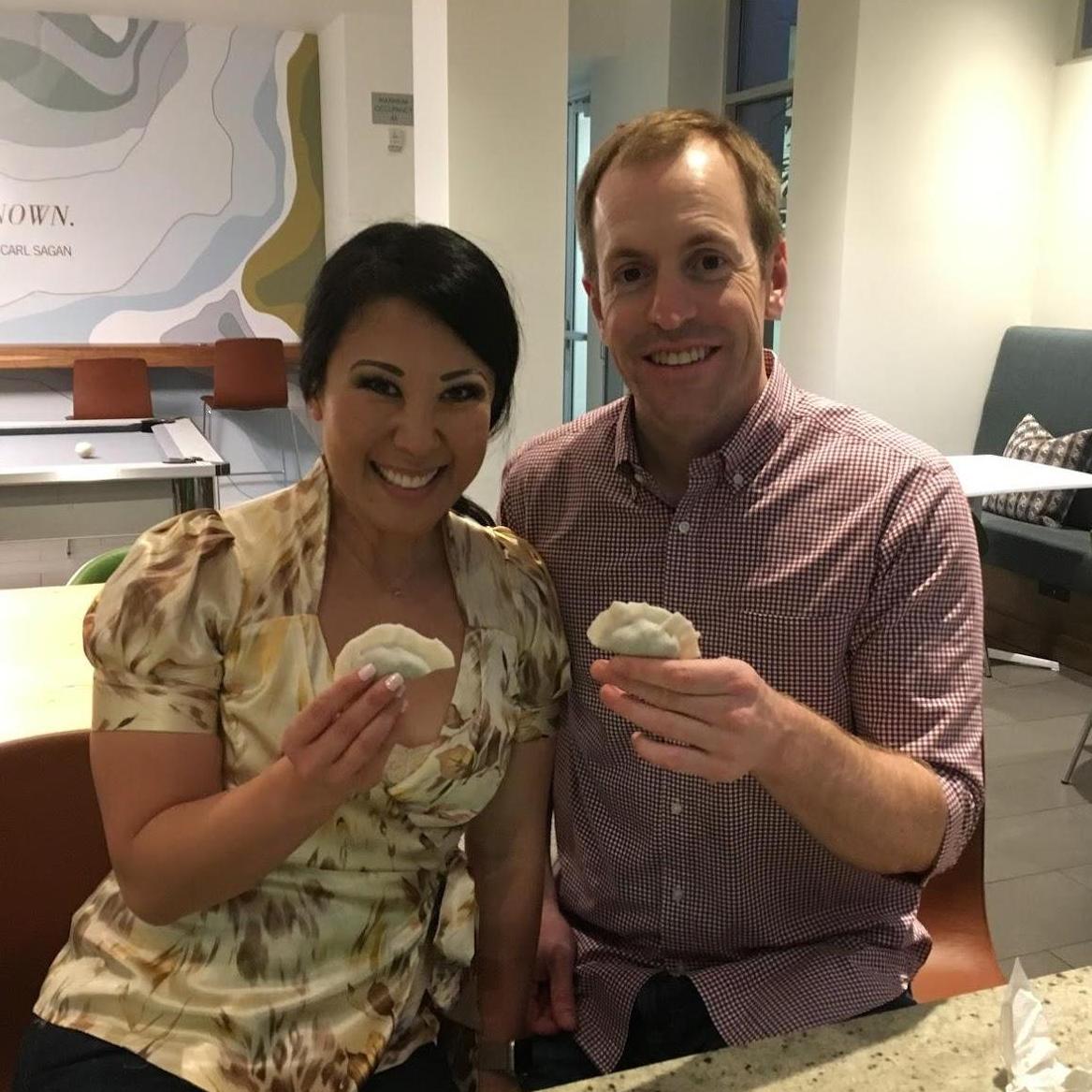 We love to cook, and eat! This was our first experience making dumplings, compliments of our amazing instructors, Annie and Michael!
