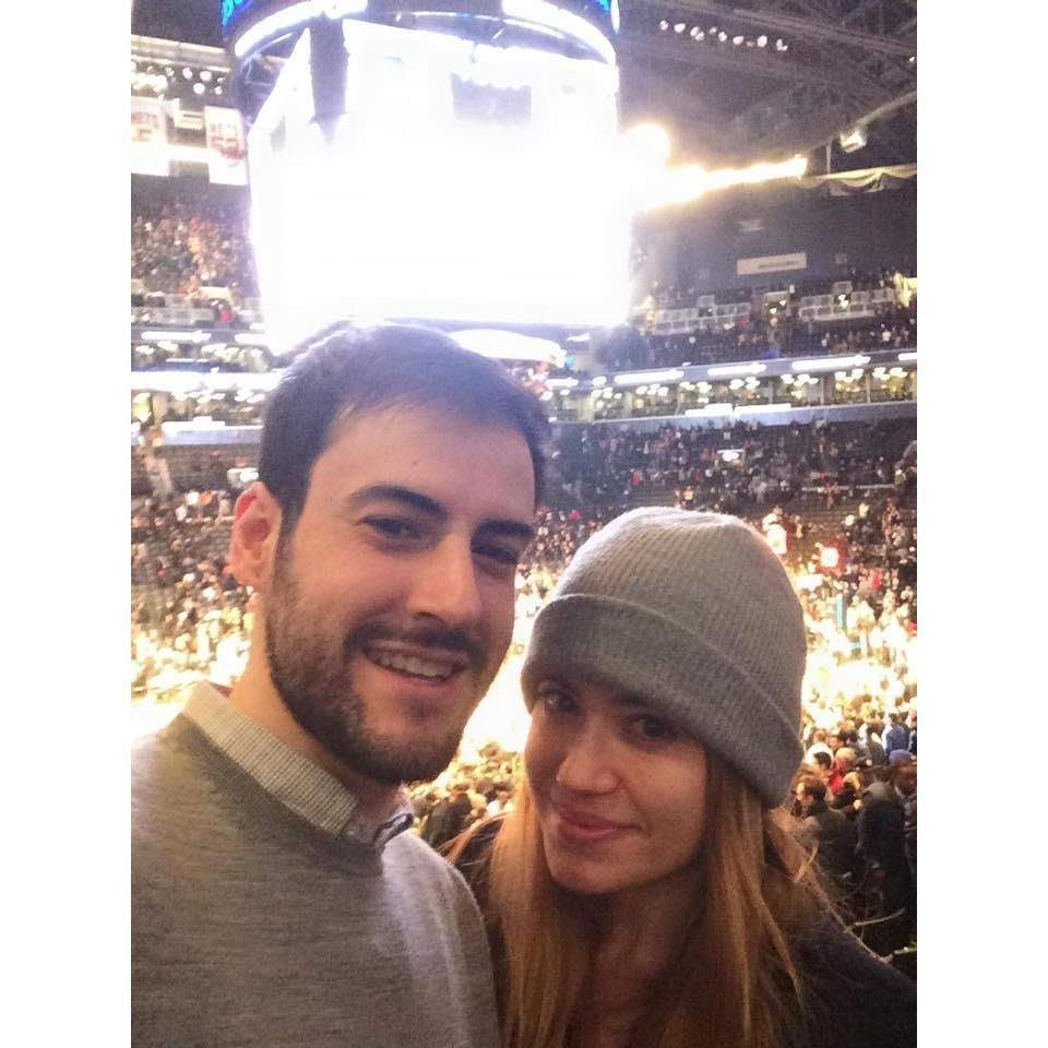 Our first basketball game together and our 1st social media official photo :)
