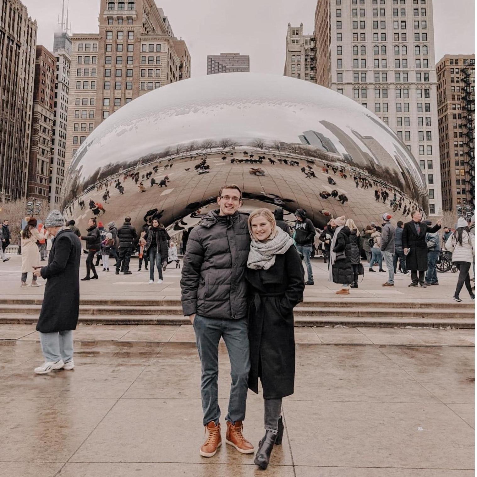 Celebrating our first New Years Eve together in Chicago