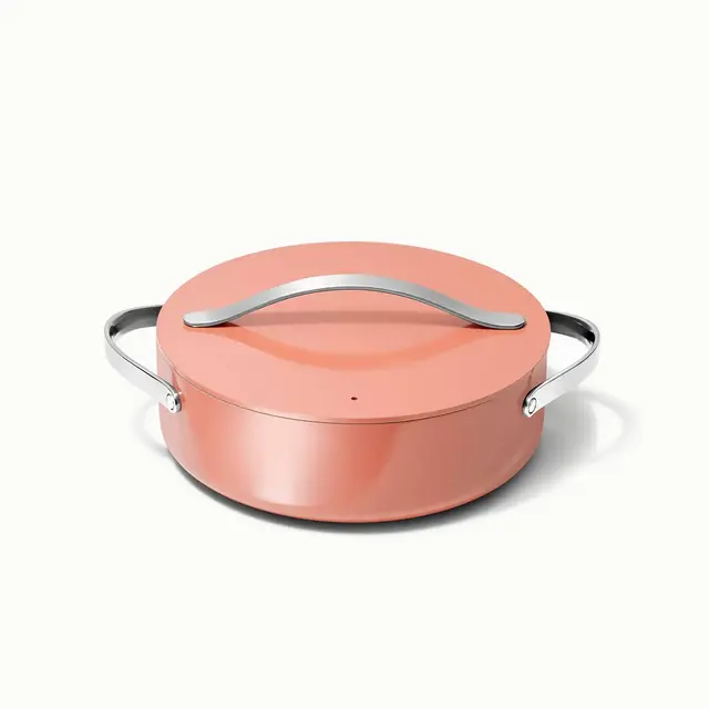 Caraway Home Rondeau Pan with Lid Perracotta