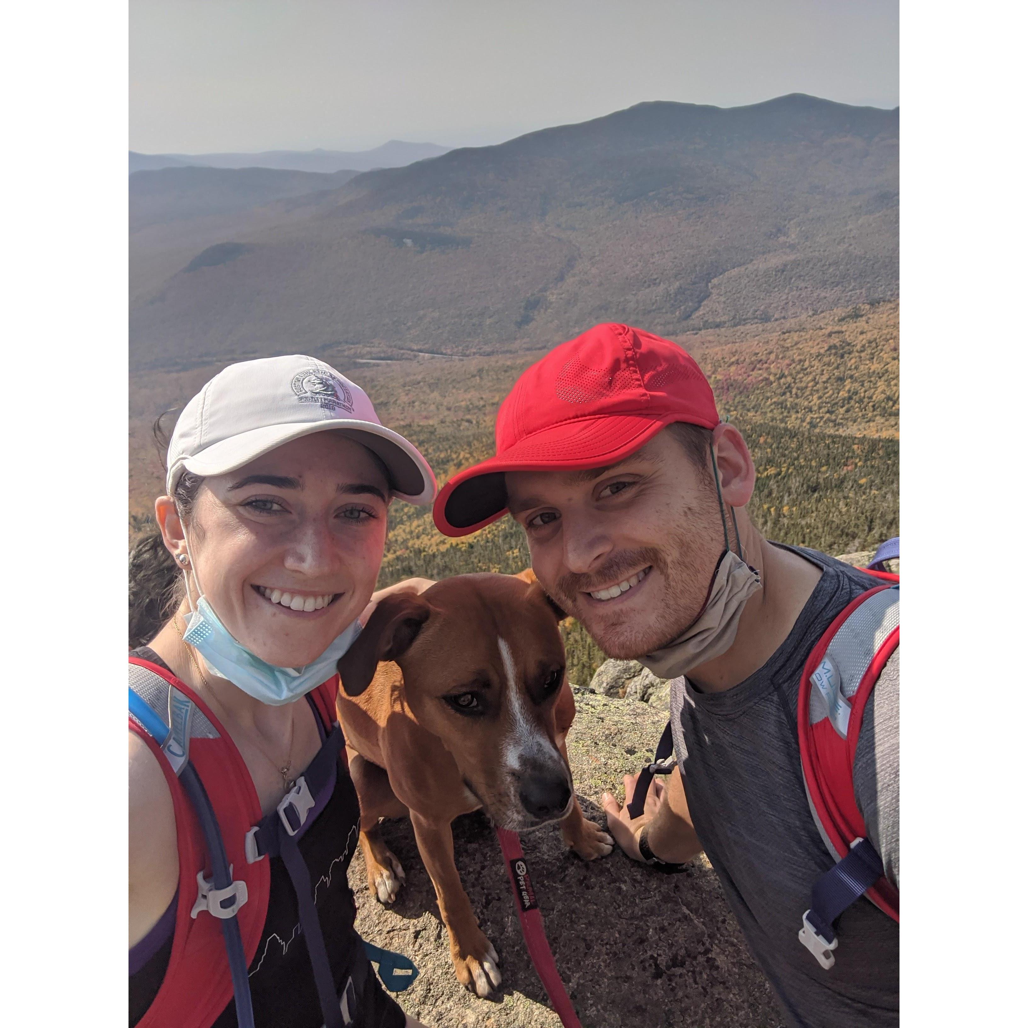 Hiking in NH- Mara's first 4000 foot mountain!