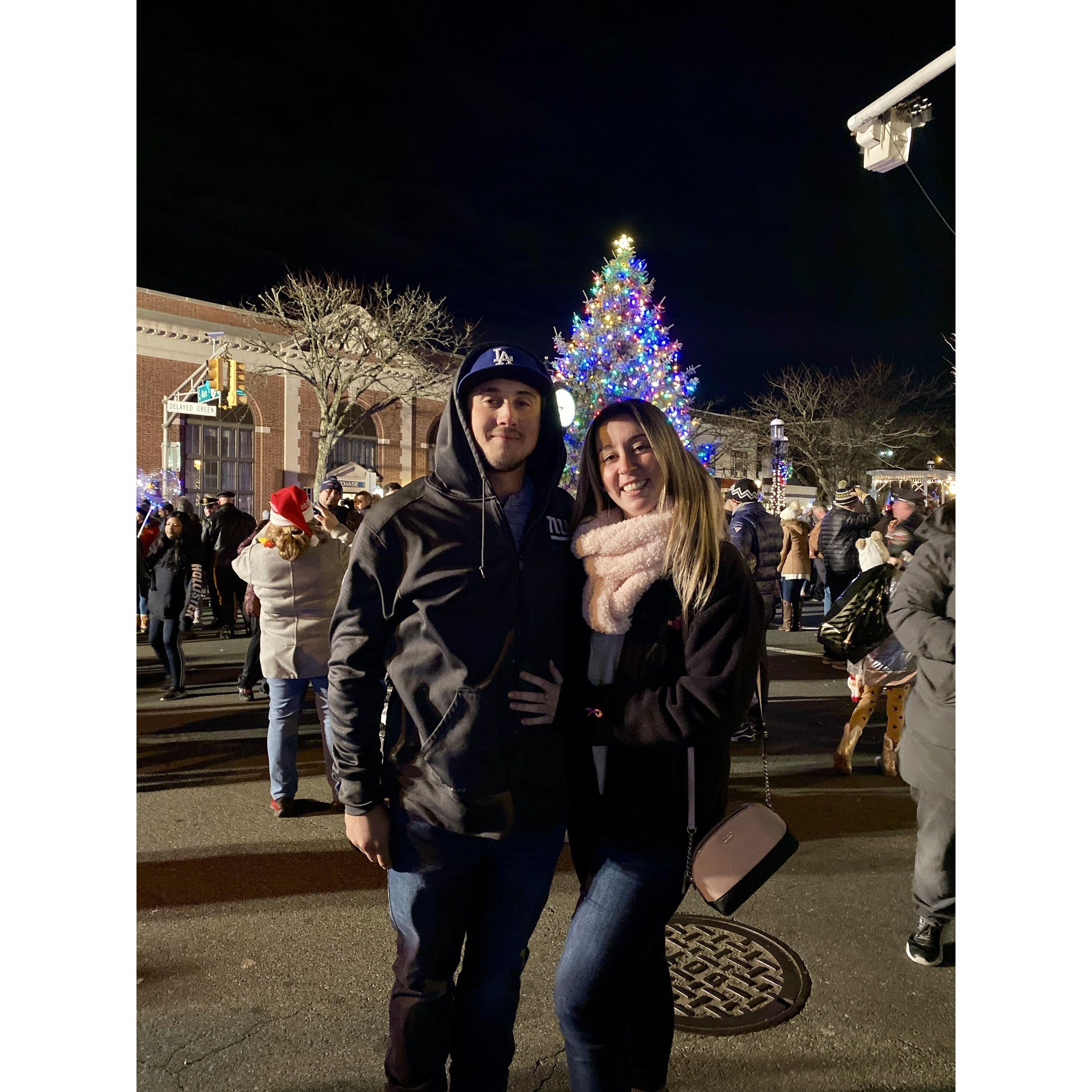Our very first picture together. Thanks Lauren for making us take it :)