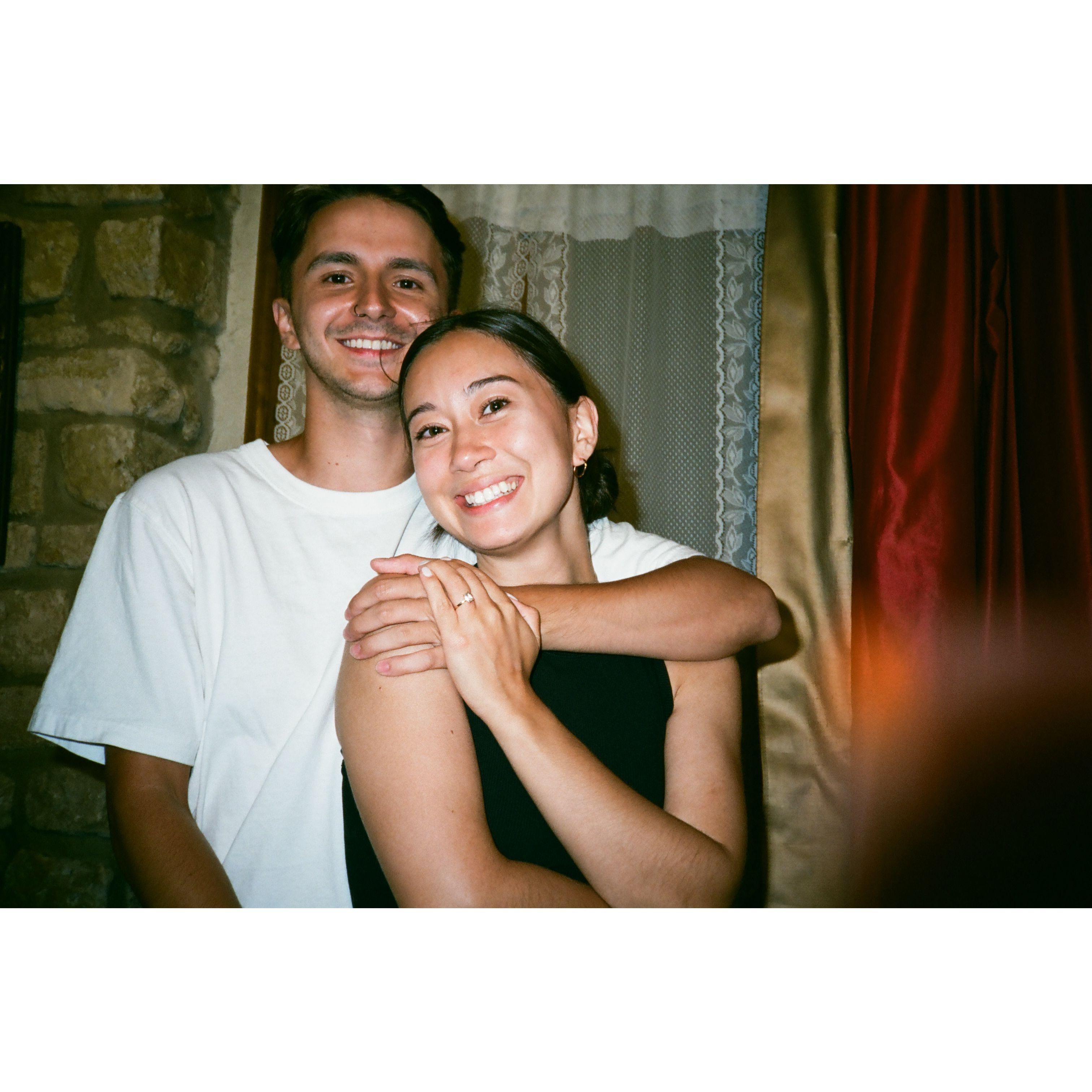 Right after we got engaged in Paris!!!!