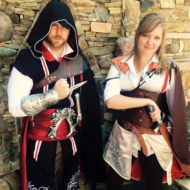 Hanging out at the Renaissance Festival dress in Assassin's Creed (Video Game).