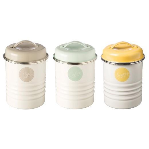 Typhoon Vintage Kitchen Americana 3-pc. Canister Set - Cream