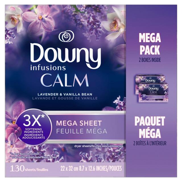Downy Infusions Calm Dryer Sheets - 130ct