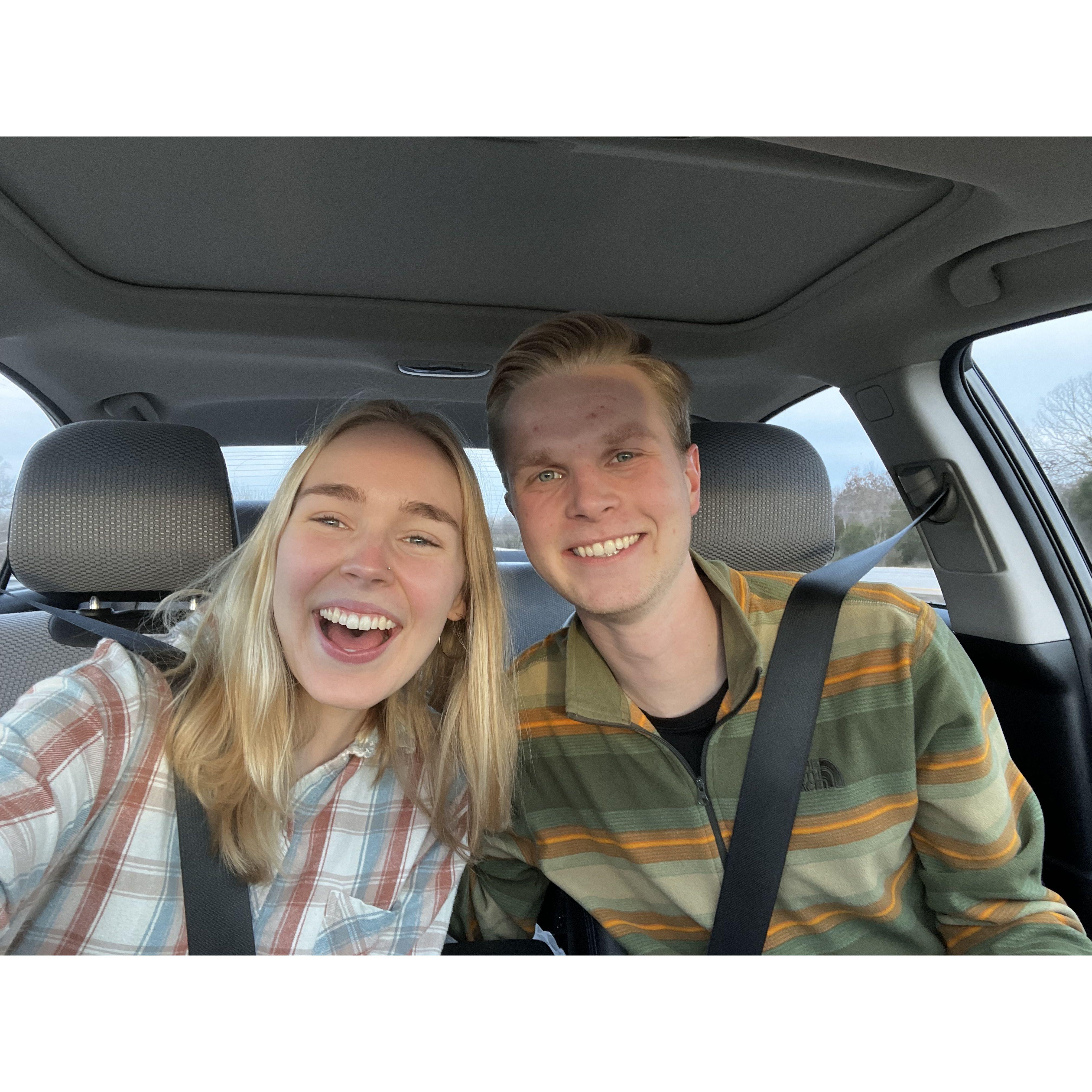 Our first roadtrip together!