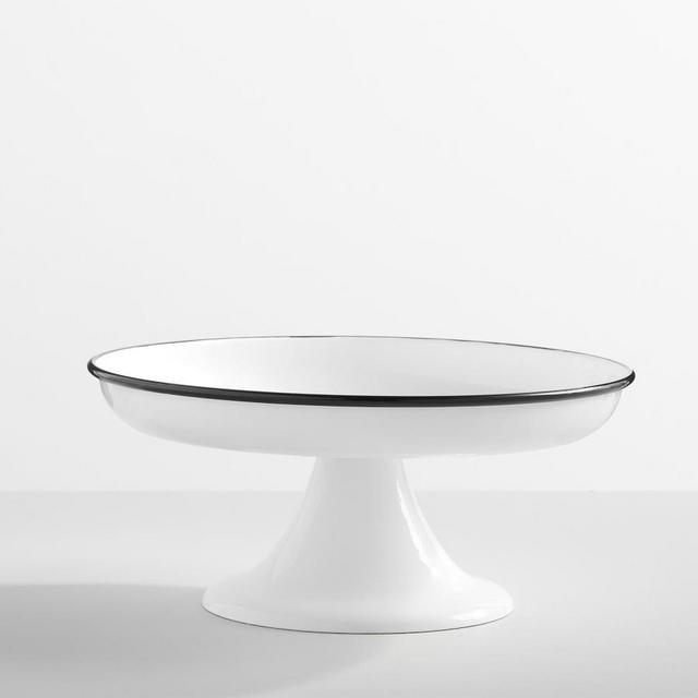 White Enamel Dessert Stand
