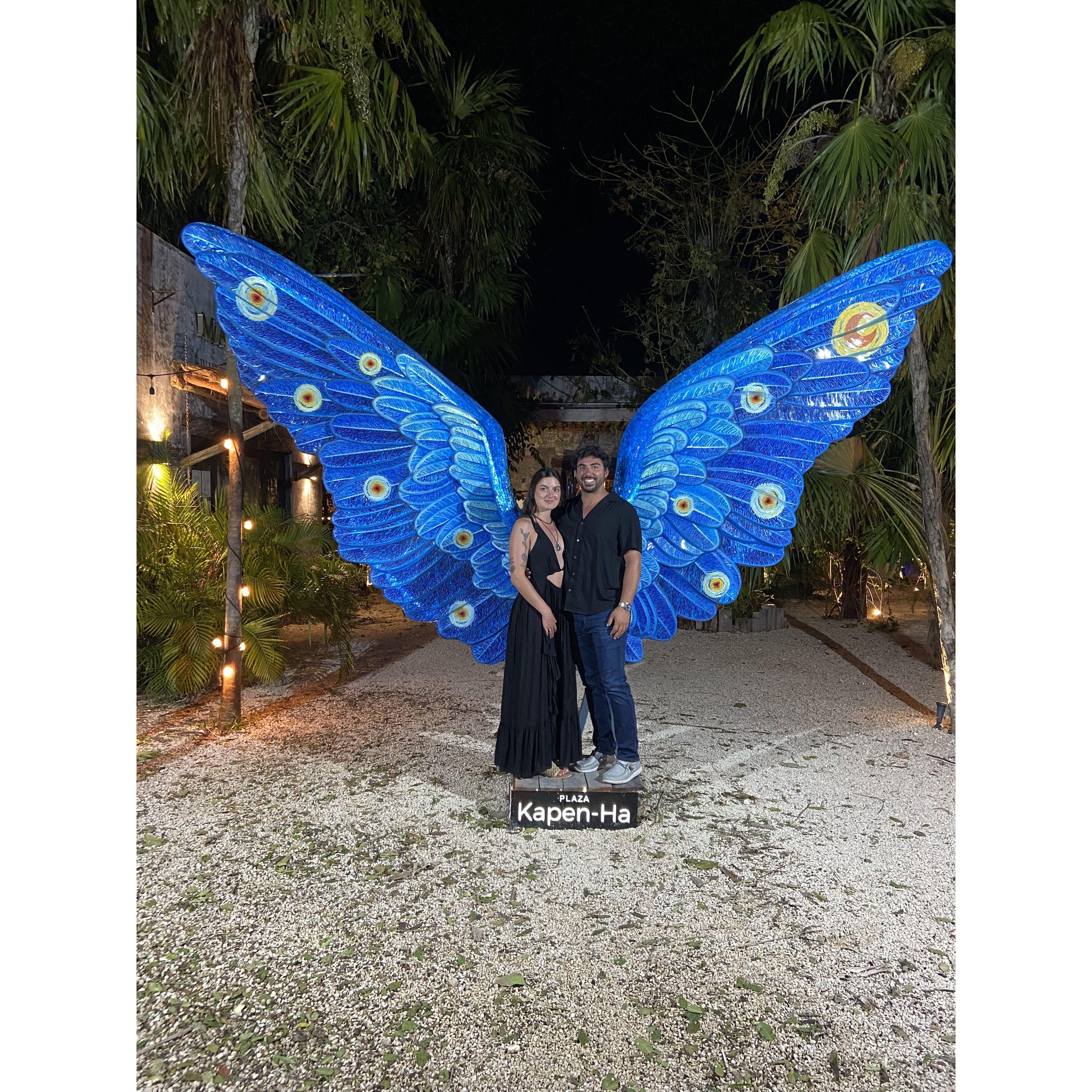 Tulum... where we got to be in our first hurricane together!