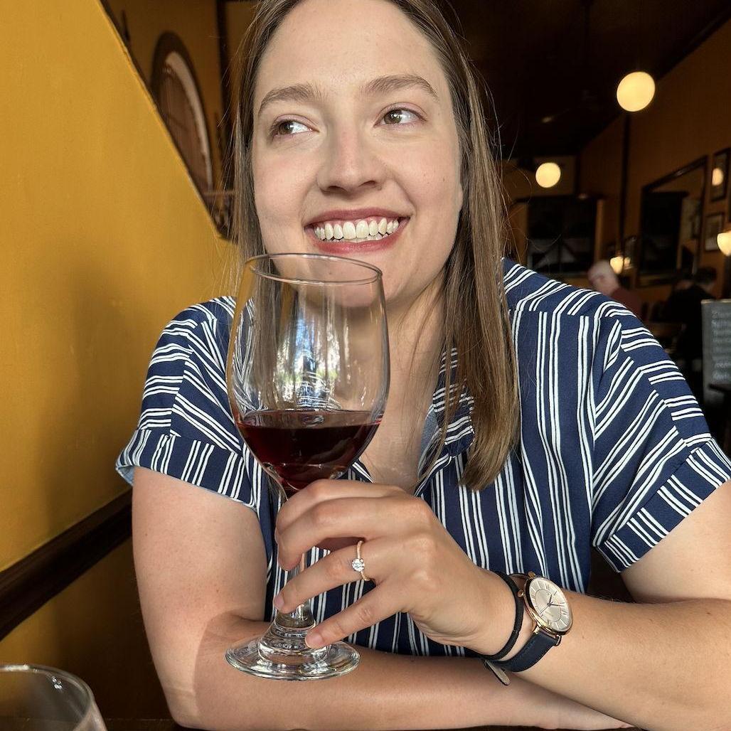Our first dinner as an engaged couple (1.5 hours after)