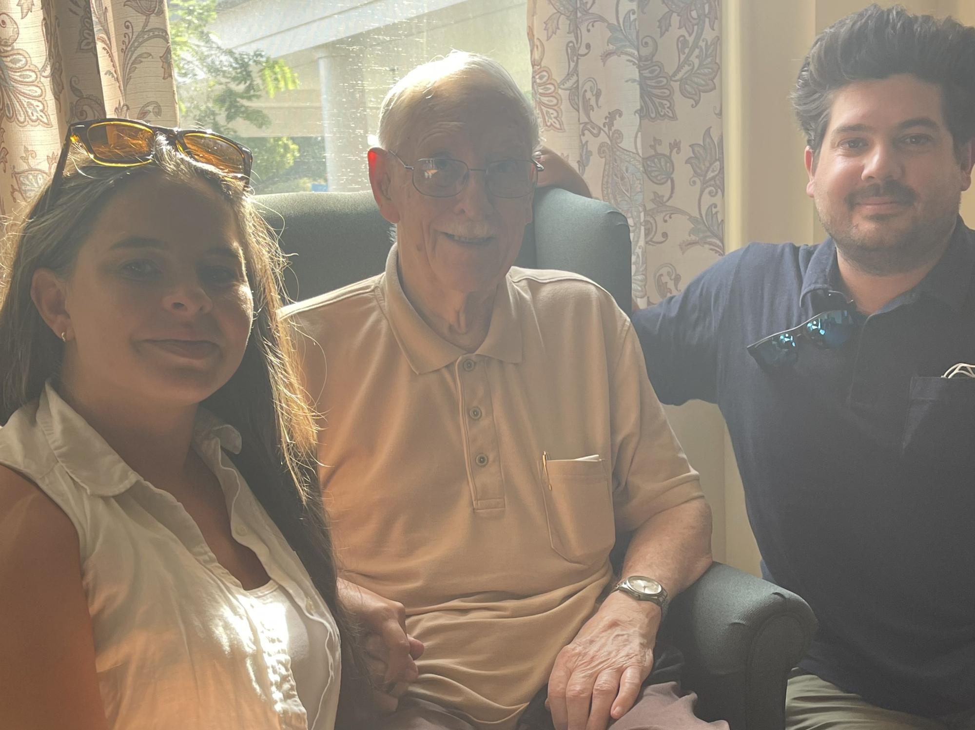 Visiting Ali’s Grandpa in Pittsburgh this summer.