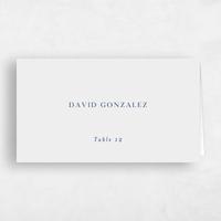 Grey Wedding Place Card - Cortona