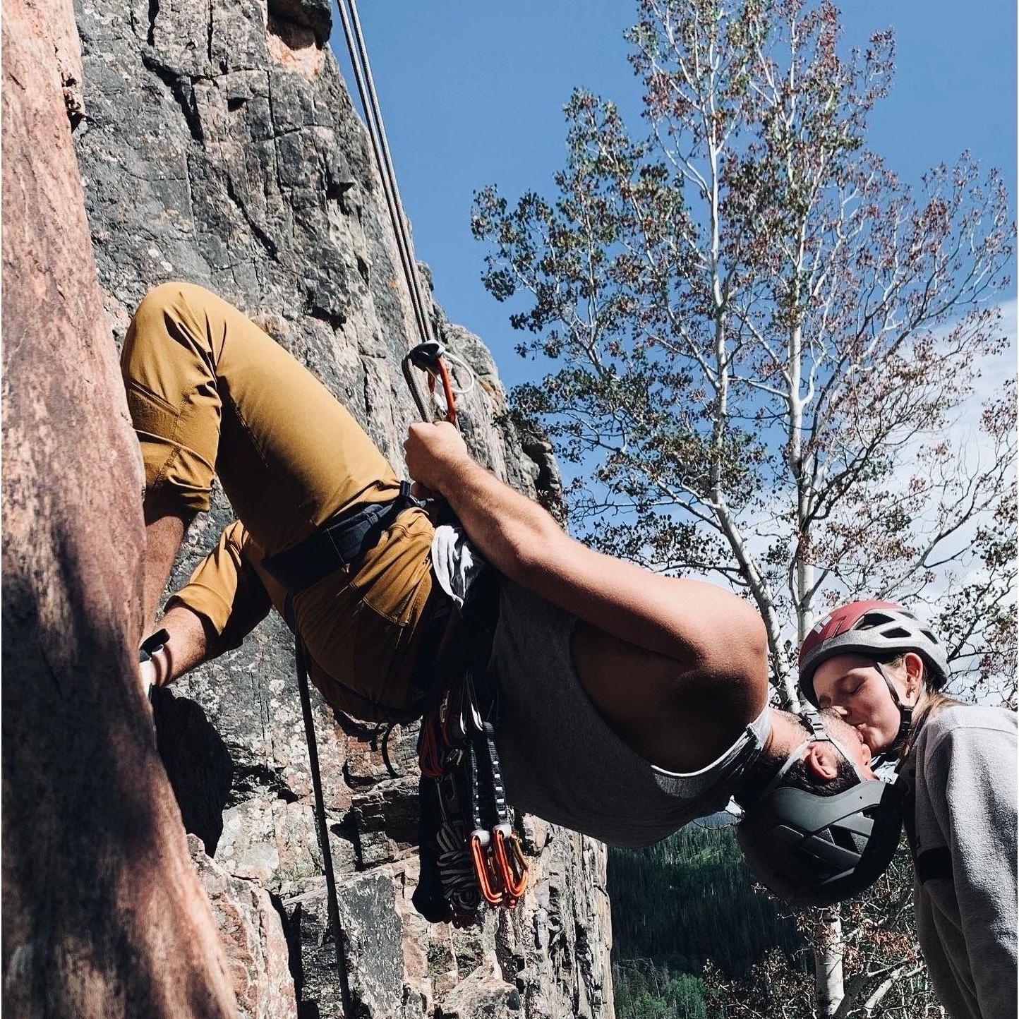 Rock Climbing outside of Steamboat Springs