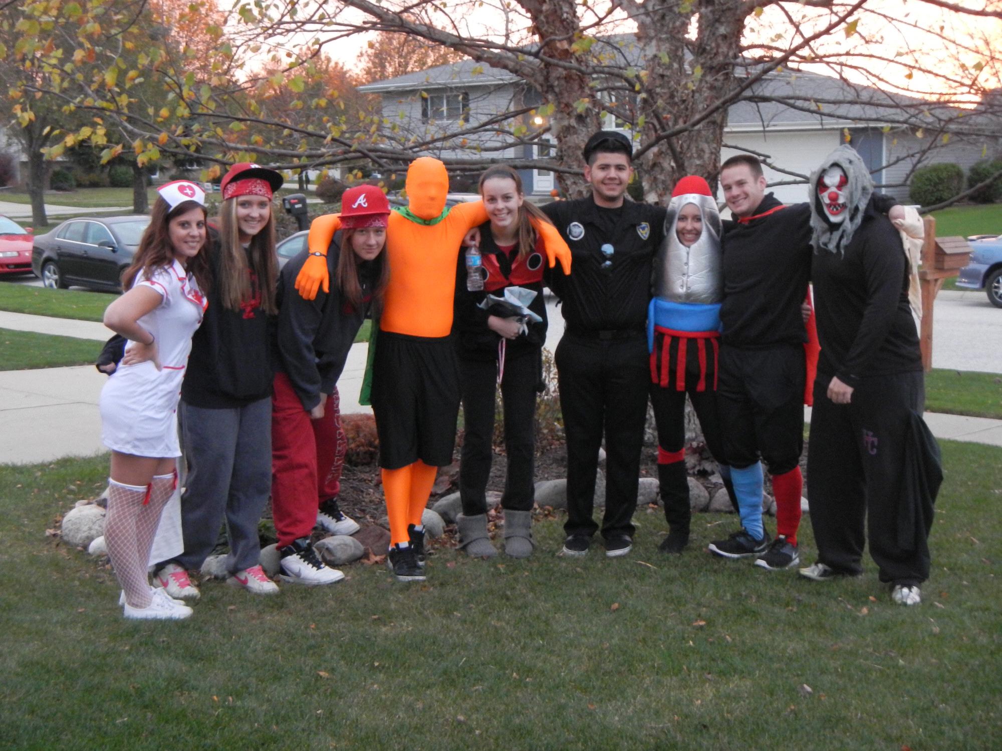 Not proud to admit we trick or treated until we were 16