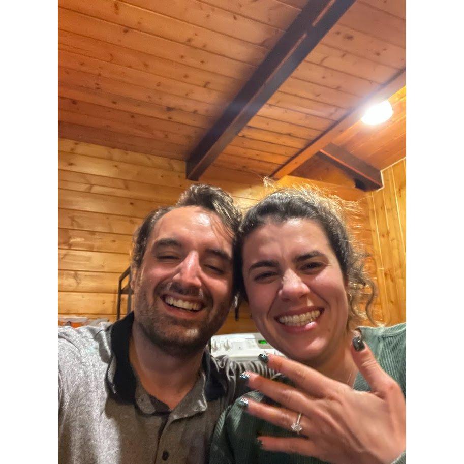 Celebrating the proposal in Hana!