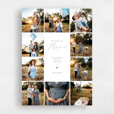 Blue Standard Holiday Card - Brookland