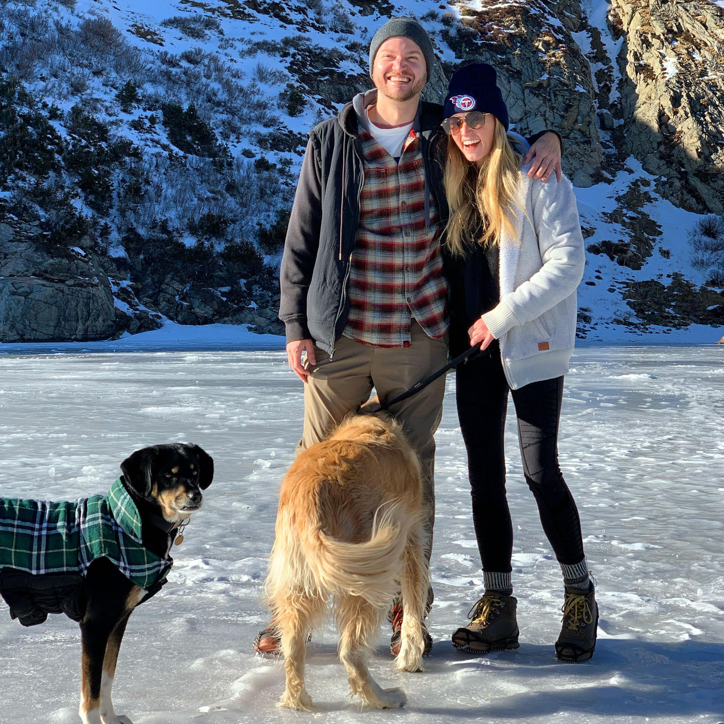 Our first family picture ;); St. Mary's Glacier | 2020