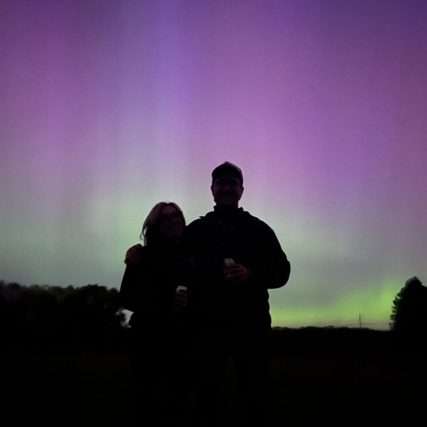 Northern lights in Milford, 2023