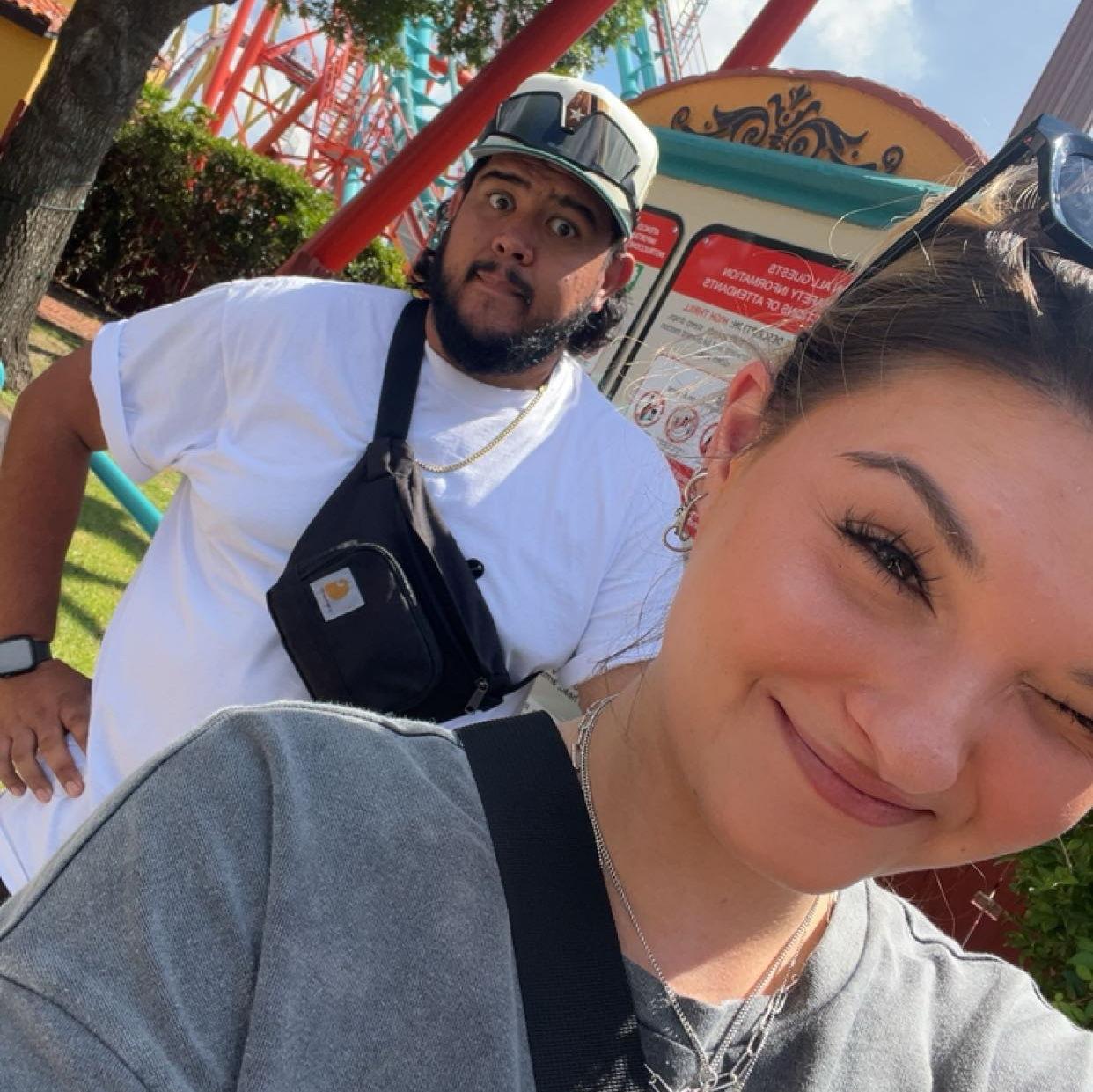 Josue crashed the San Antonio trip with Shawn, Jess, and Jason tagging along to Six Flags on October 5, 2024.