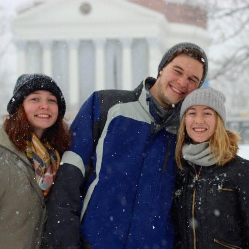 Winter, the Rotunda, and a future bridesmaid, Laren Butler!