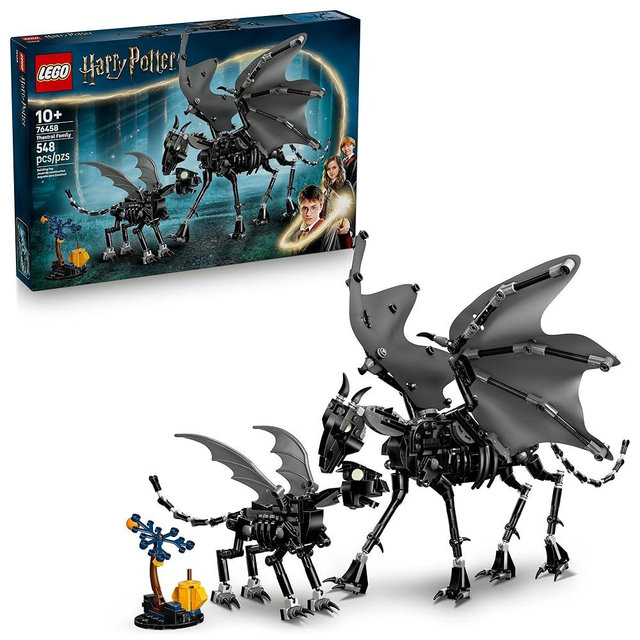 LEGO Harry Potter Thestral Family - Pretend Play Learning and Building Toy for Kids, Boys and Girls, Ages 10+ - Collectible Harry Potter Poseable Action Figures - Gift Idea for Birthdays - 76458