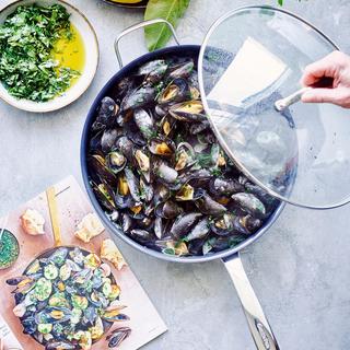 Chatham Hard Anodized Ceramic Non-Stick Covered Saute Pan with Handles