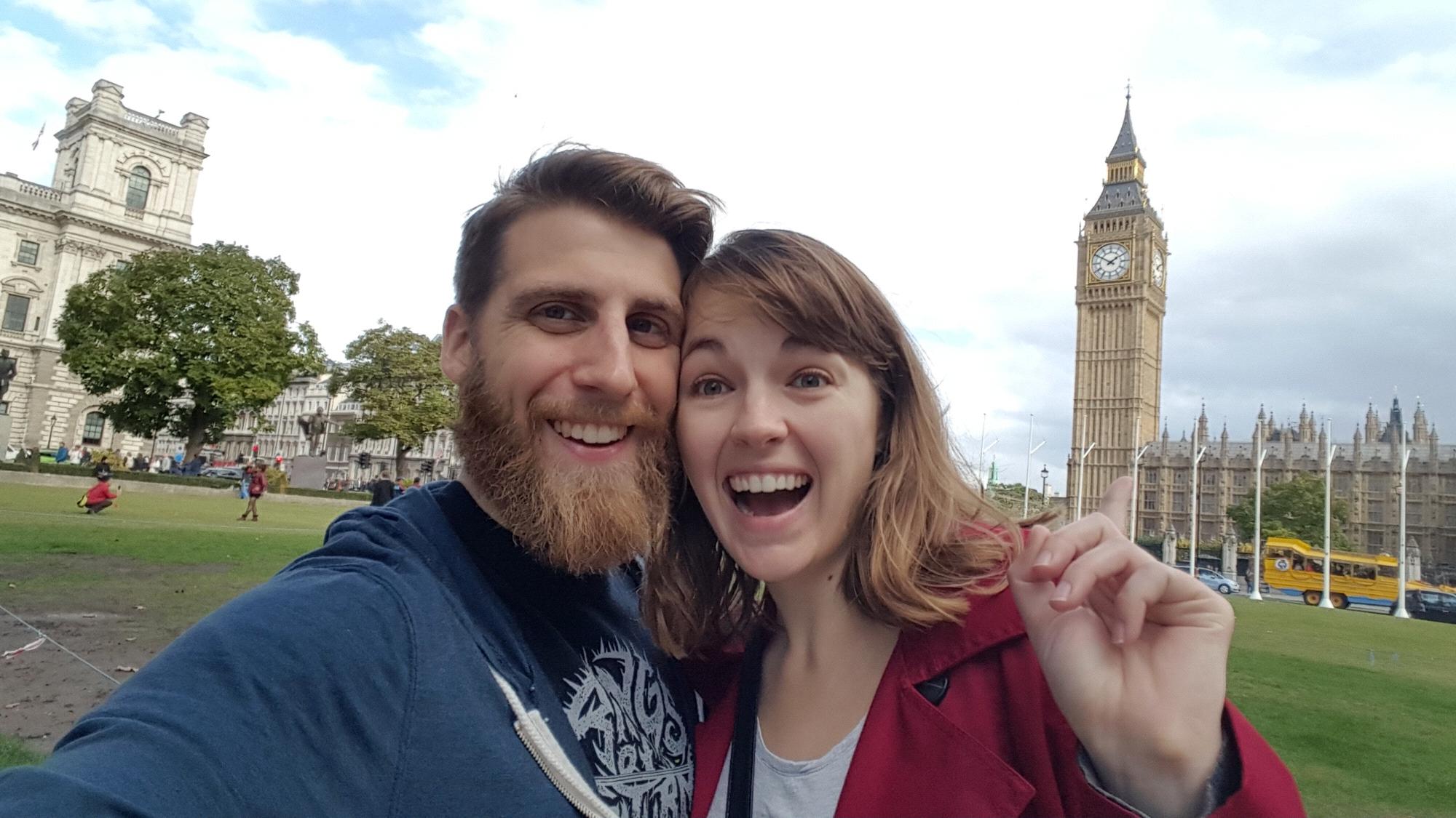 We are SUPER jetlagged in this picture.