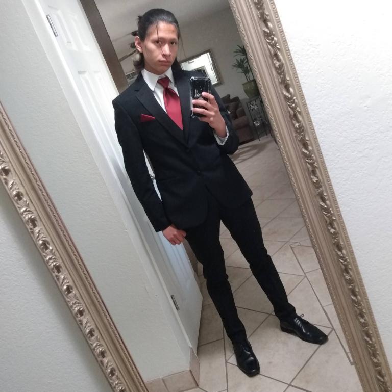 What the groom looked like the night they met